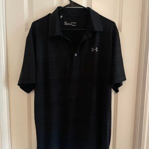 Under Armour S/S Golf Polo Loose Heatgear Black XL